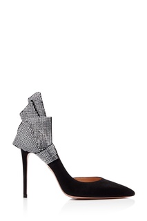 Черные туфли с отделкой Flash Dance Crystal 105 Aquazzura
