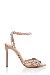 Босоножки с кристаллами Tequila Sandal 105 Aquazzura