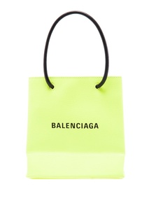 Неоново-желтая сумка-кроссбоди Balenciaga