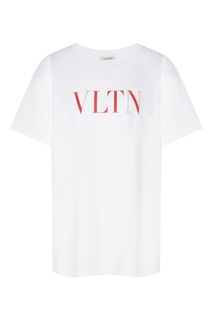 Футболка с красным логотипом VLTN Valentino