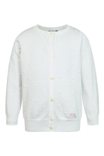Белый кардиган с фактурной отделкой Polo Ralph Lauren Kids