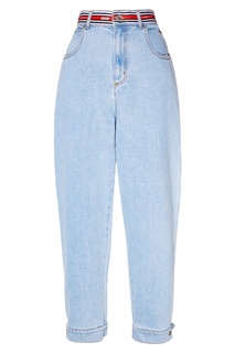 Джинсы с цветным поясом Msgm