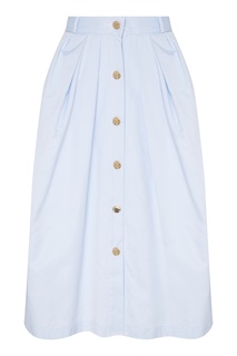 Голубая юбка с защипами Terekhov Girl