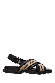 Черные сандалии с логотипами Stella Mc Cartney