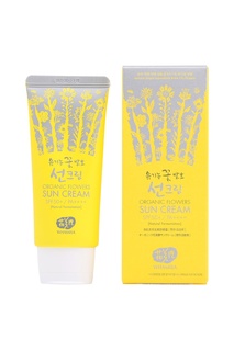 Солнцезащитный крем на основе цветочных ферментов SPF 50+ / PA++++, 60 гр. Whamisa