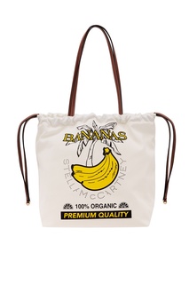 Белая сумка с принтом банана Stella Mc Cartney