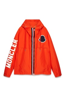 Оранжевая куртка с логотипом Moncler