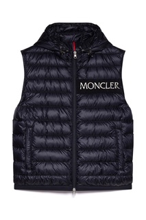 Синий стеганый жилет Moncler