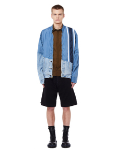 Черные шорты с лампасами Greg Lauren