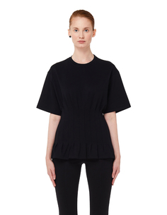 Черная футболка с корсетом Haider Ackermann