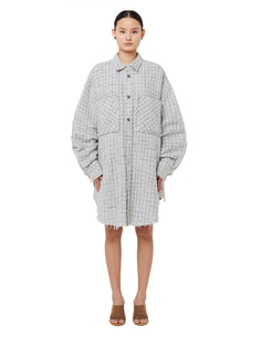 Светло-голубая твидовая рубашка Faith Connexion