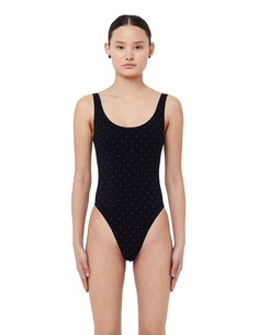 Черное боди со стразами Faith Connexion