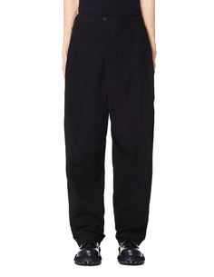 Черные хлопковые брюки с защипами Julius