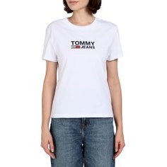 Футболка TOMMY JEANS DW0DW07029 белый