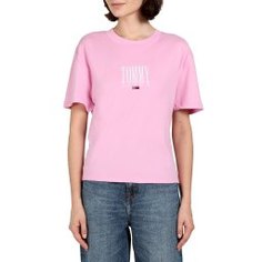 Футболка TOMMY JEANS DW0DW06721 розовый