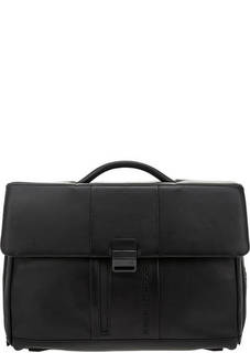 Кожаный портфель с карманами Piquadro