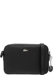 Маленькая черная сумка через плечо Lacoste