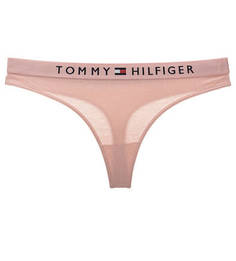 Хлопковые трусы-стринги с широкой резинкой Tommy Hilfiger