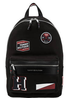 Хлопковый рюкзак с нашивками Tommy Hilfiger
