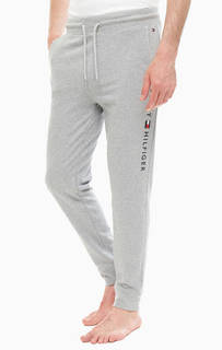 Хлопковые брюки с вышивкой Tommy Hilfiger