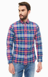 Хлопковая рубашка в клетку с карманом Tommy Jeans