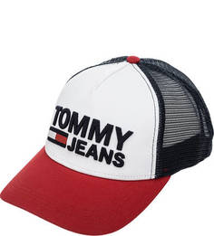 Разноцветная бейсболка с сетчатой вставкой Tommy Jeans