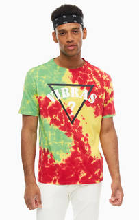 Разноцветная хлопковая футболка с принтом J Balvin x Guess