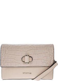 Маленькая кожаная сумка с откидным клапаном Cromia