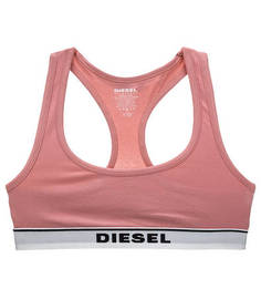 Хлопковый бюстгальтер кораллового цвета Diesel