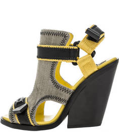 Хлопковые босоножки на липучке Diesel