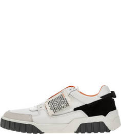 Текстильные кроссовки с замшевыми вставками Diesel