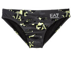 Серые купальные плавки EA7