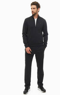 Черный спортивный костюм из хлопка EA7