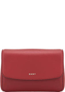 Кожаная поясная сумка с откидным клапаном Dkny