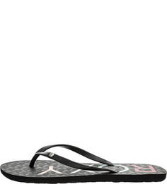 Черные пляжные сланцы Roxy