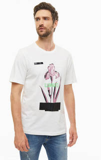 Хлопковая футболка с принтом Diesel