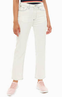 Прямые джинсы с контрастной синей строчкой Lacoste