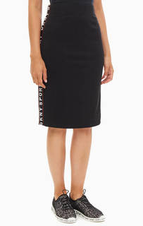 Юбка черного цвета в спортивном стиле Dkny