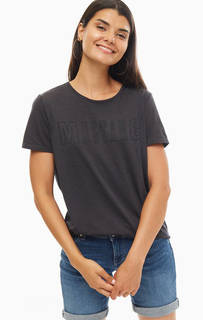 Трикотажная футболка с логотипом бренда Mustang