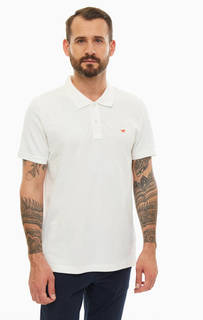 Однотонная футболка поло из хлопка Mustang