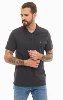 Однотонная футболка поло из хлопка Mustang