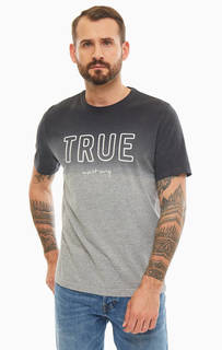 Хлопковая футболка с эффектом градиента Mustang