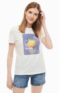 Хлопковая футболка с ярким принтом Tom Tailor Denim