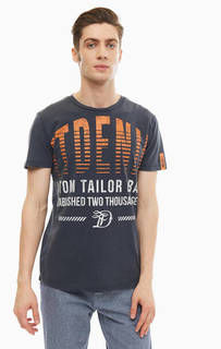 Хлопковая футболка с принтом Tom Tailor Denim