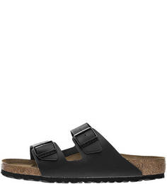 Кожаные шлепанцы черного цвета Birkenstock