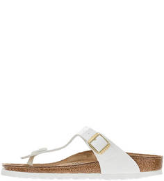 Лаковые сланцы белого цвета Birkenstock