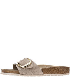 Шлепанцы из замши розового цвета Birkenstock