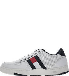 Белые кеды из натуральной кожи Tommy Jeans