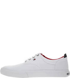Белые текстильные кеды Tommy Hilfiger