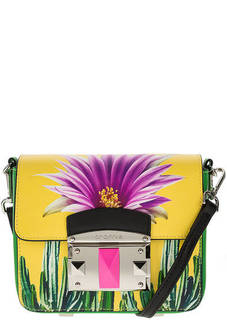 Маленькая кожаная сумка с откидным клапаном Cromia